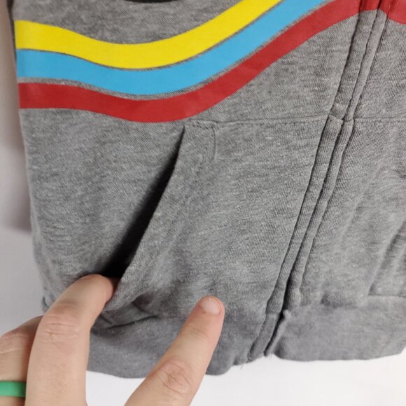 365 Kids Garanimals Grey Boys Full Zip Lng Slv Hoodie Jacket Great Shark Sz 4 - Picture 5 of 9